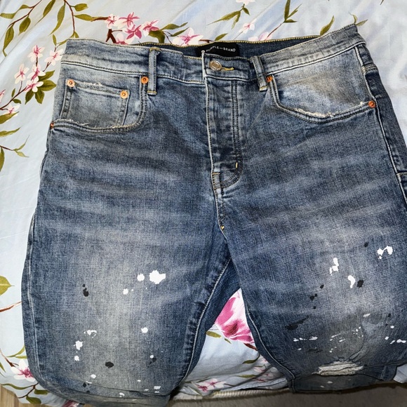 Purple skinny jean for men